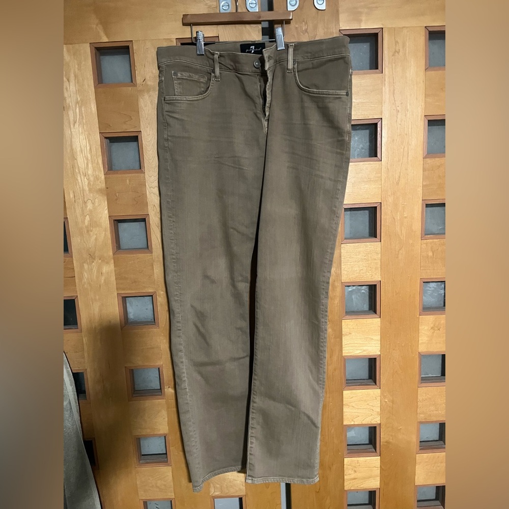 7 For All Mankind Straight Denim, 34